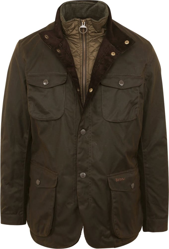 Barbour Waxjas Ogston Olive - Maat S - Heren - Winterjassen