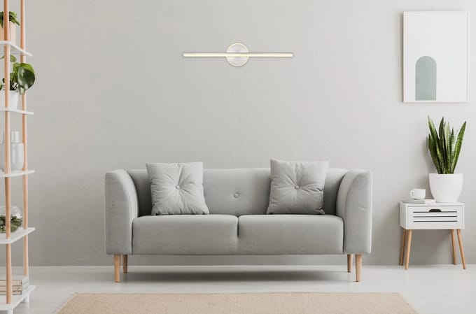 Wandlamp - nikkel - Pepe - metaal - schilderijlamp - LED - 41924N - Globo