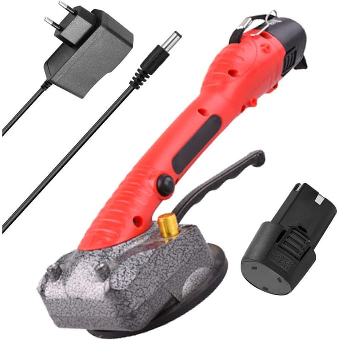 Machine à carrelage 10-150Hz, outil vibrant de pose de carrelage mural avec ventouse 100x100mm EU Plug rouge