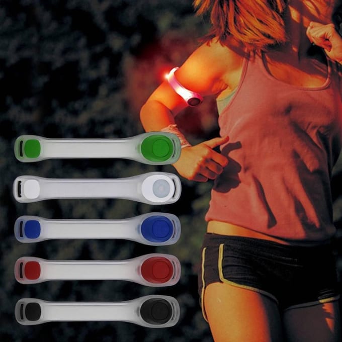 LED Sportarmband Hardlopen Verstelbaar Deluxe - Rood