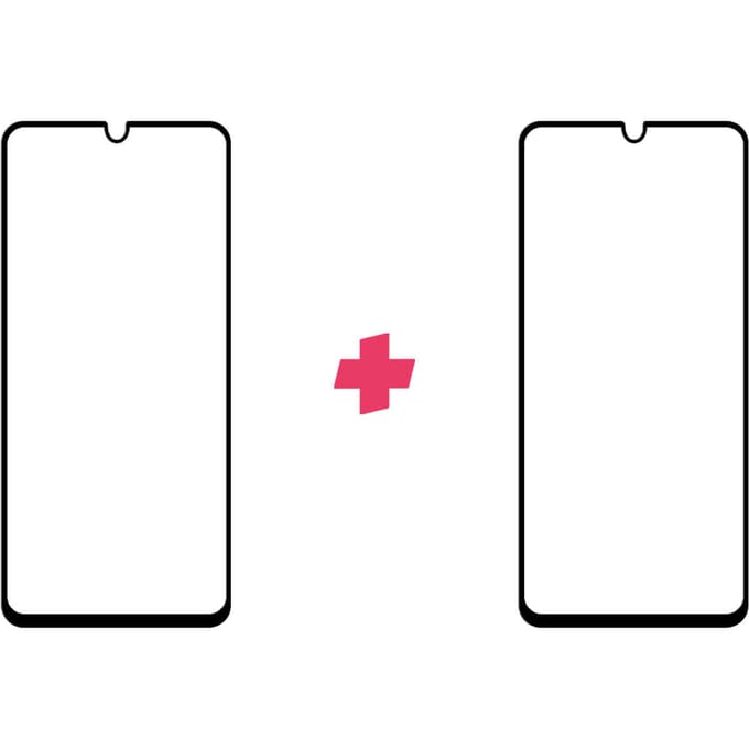 DuoPack: Samsung Galaxy A42 screenprotector gehard glas Edge to Edge