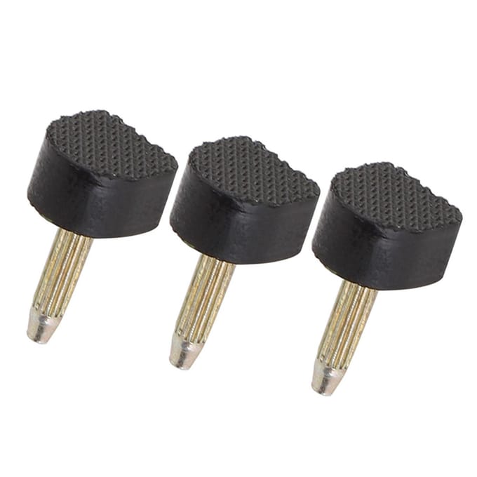 24 stuks Vervangingstips Hoge Hakken Antislip Schoenen Reparatie Hakpennen Beschermer (10 * 10 mm) black