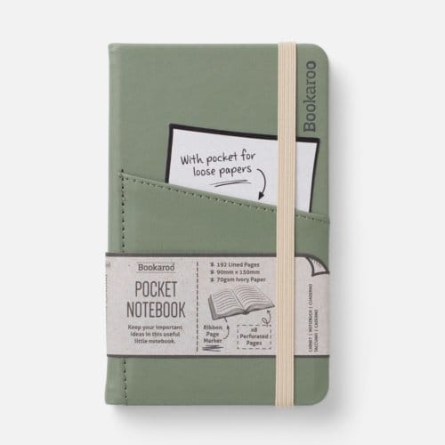 Bookaroo A6 Pocket Notebook- Fern