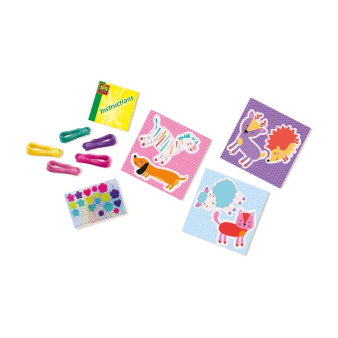 SES Creative Draad Wikkeldieren - 6 Dierenfiguren met Draad - Vanaf 3 Jaar - 5 Kleuren - Knutselen - Schoencadeautjes Sinterklaas