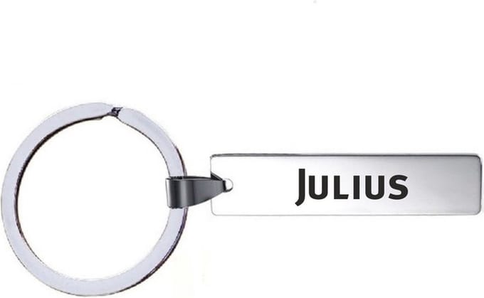 Sleutelhanger Met Naam - Julius - RVS