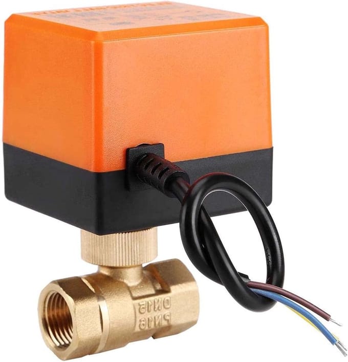Motorized 2-Way Ball Valve met 3-Wire Aansluiting van Messing voor Efficiënte Flow Control en Zonne-energie Toepassingen