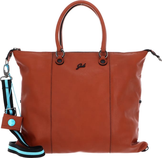 Gabs Leren Schoudertas G3 Plus TG Tender Black Shoulder Bag Bruciato Terracotta