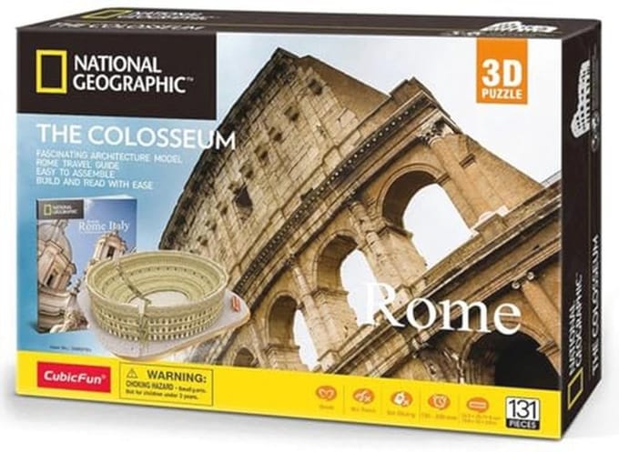 3D Puzzel van het Romeinse Colosseum - Leer en Ontdek