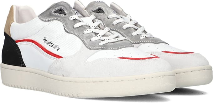 Pantofola D'Oro Baveno Uomo Low Lage sneakers - Leren Sneaker - Heren - Wit - Maat 45