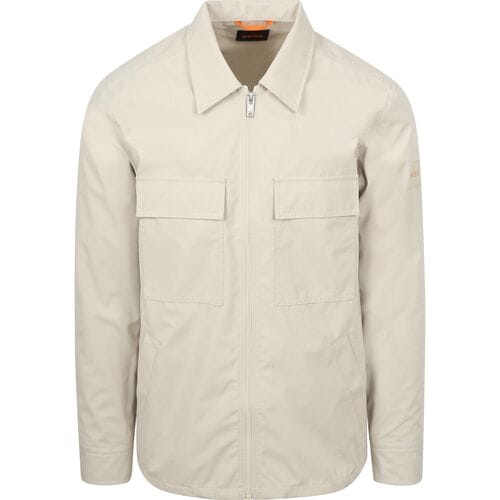 BOSS Overshirt Lozzy Greige - Maat XXL - Heren