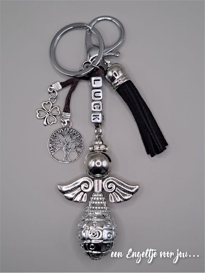 Luck sleutelhanger - Tashanger - Gelukshanger - Geluksengel - Beschermengel sleutelhanger