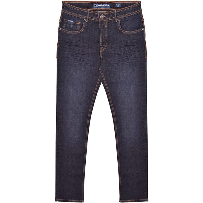 Lambretta Heren Stafford Slim Jeans (Donker Marine)