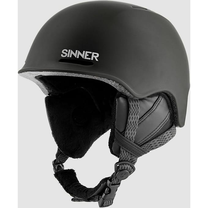 SINNER FORTUNE Unisex Skihelm - MATTE Zwart - Maat S,50-54 cm