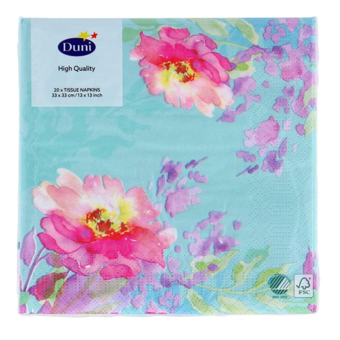 Flowy Floral Servetten - 33x33 cm