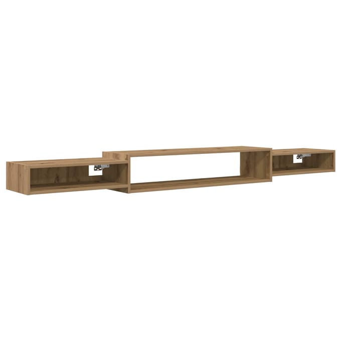 vidaXL - Wand - gemonteerd - TV - Kast - Muurmontage - Artisanaal - eiken