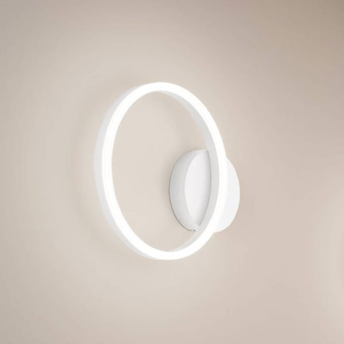 Fabas Luce LED wandlamp Giotto, 1-lamp, wit