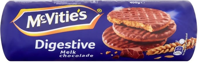 Verkade Digestive melk 3 rollen x 400 gram