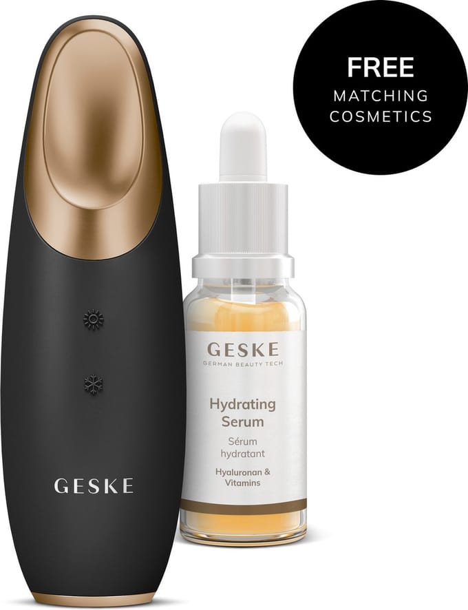 GESKE | SmartAppGuided™ Warm & Cool Eye Energizer | 6 in 1 | Kleur: Grijs/goud + gratis cosmetica