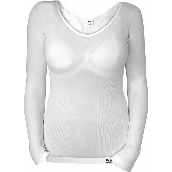 Heat Holders - Thermische bovenkant met lange mouwen voor dames - Wit