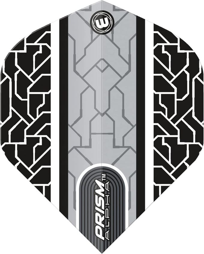 Dartvluchten Zwart Wit - Professionele Dartflights Set