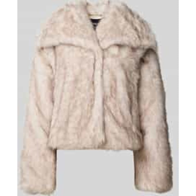 Relaxed fit jack van imitatiebont met haakjessluiting, model 'DAWN LIFE'