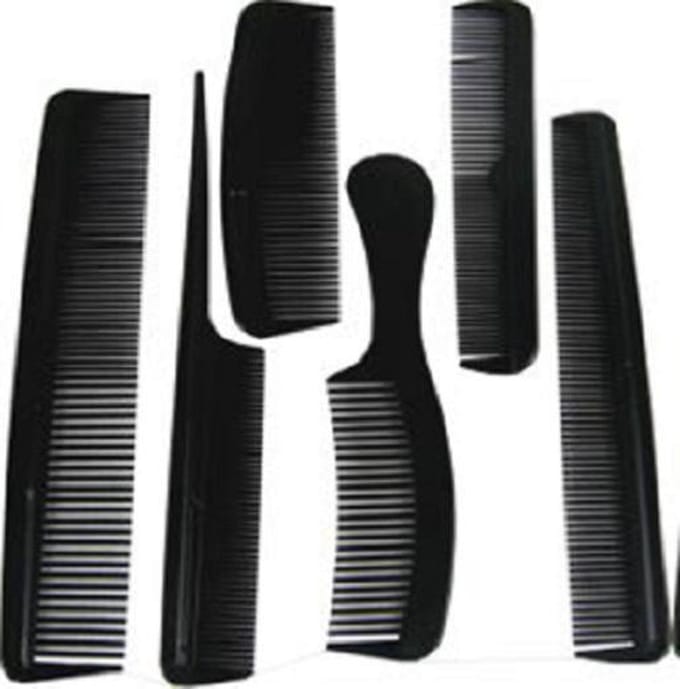 Hair Mode Kammenset 6 Delig Zwart