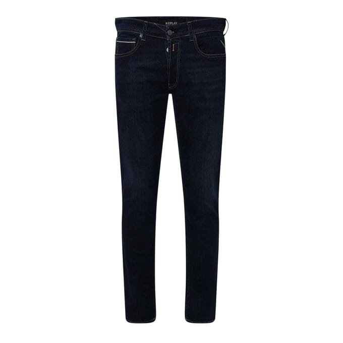Replay Heren 9zero1 denimjeans met rechte pijpen (Blauw)