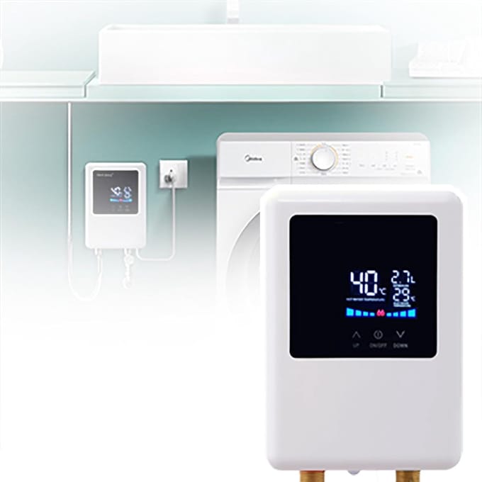 Doorstroomverwarmer - Directe Boiler - Direct Warm Water - Instelbare Temperatuur - 3500-5500W - Wit
