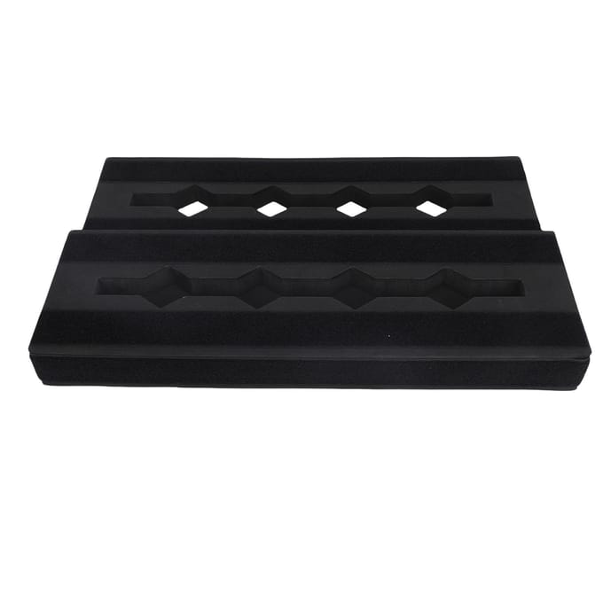 Gitaarpedaalbord EVA Antislip Draagbaar Modulair Gitaareffecten Pedaalbord Ondersteuning voor 6 tot 10 Effectpedalen black