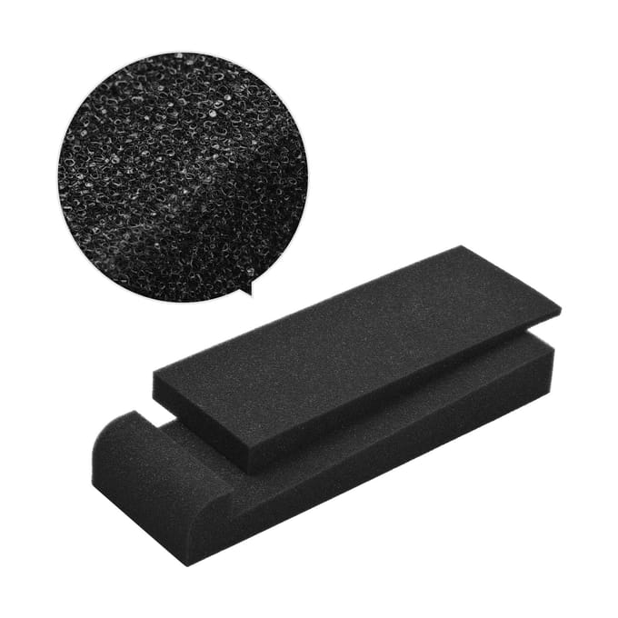 Coussinets d'isolation en mousse d'isolation acoustique haute densité, 2 paquets, 27x10cm, zone utilisable pour Studio 27 X 10cm noir