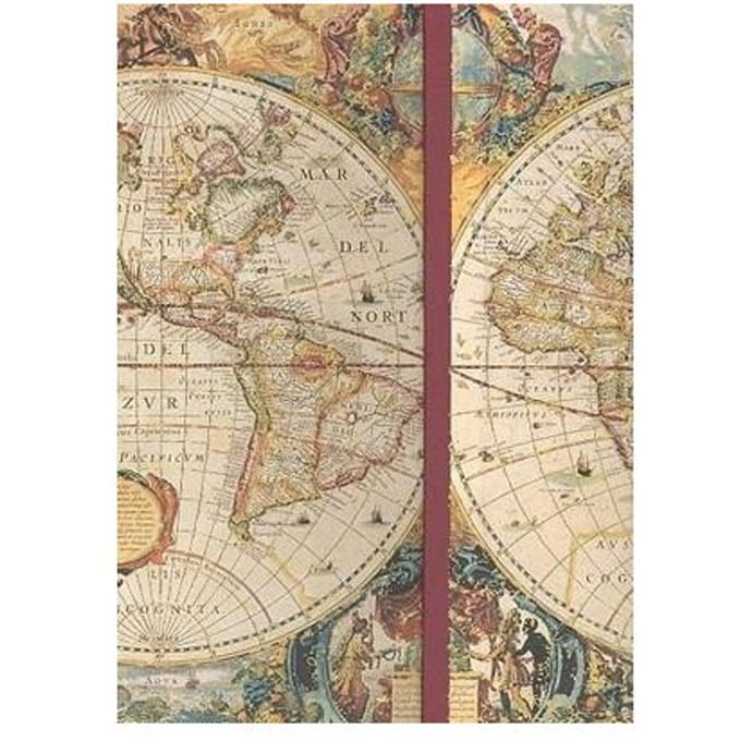 Peter Pauper Magnetic notitieboek - Old World - 16x21 cm
