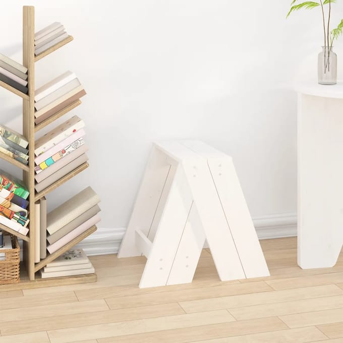 vidaXL - Krukken - 2 - st - 40x40x45 - cm - massief - grenenhout - wit