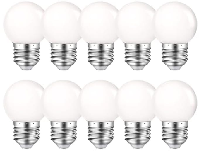 E27 LED G45 Gloeilamp Warm Wit 2700K - 10 Stuks Decoratieve Lampe