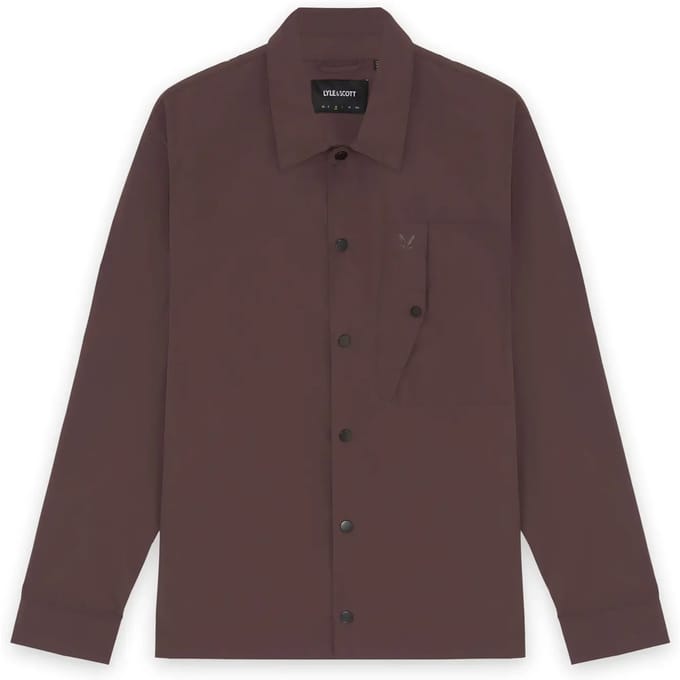 Gekreukt nylon overshirt Lyle & Scott