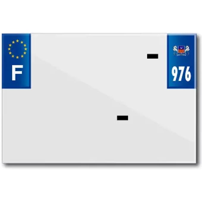 PVC nummerplaatstrip met bedrijfsnaam Top Plaq 976