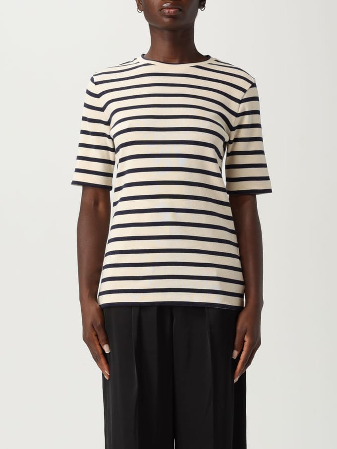 Gestreept T-shirt met Korte Mouwen