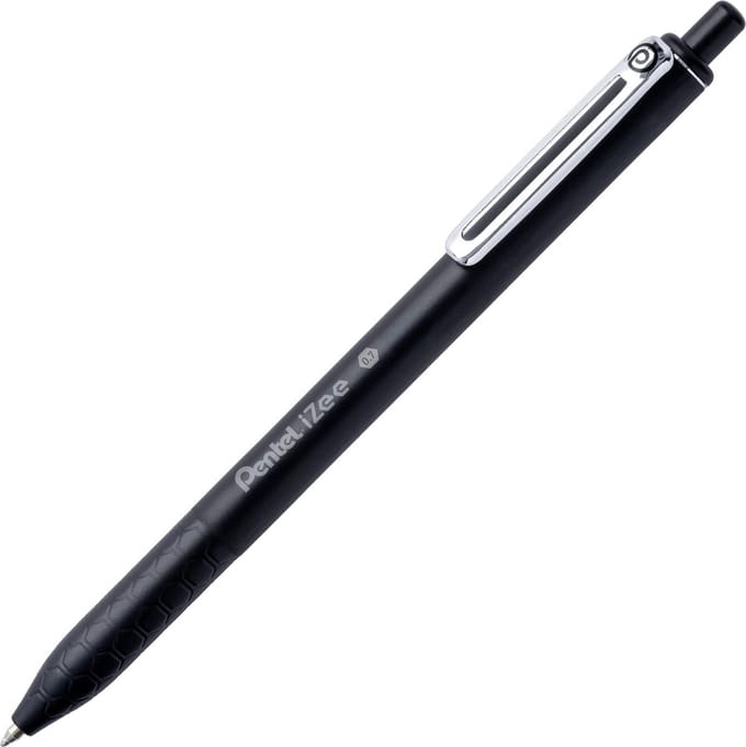Pentel BX467 Balpennen Zwart 0,7mm - 12 stuks