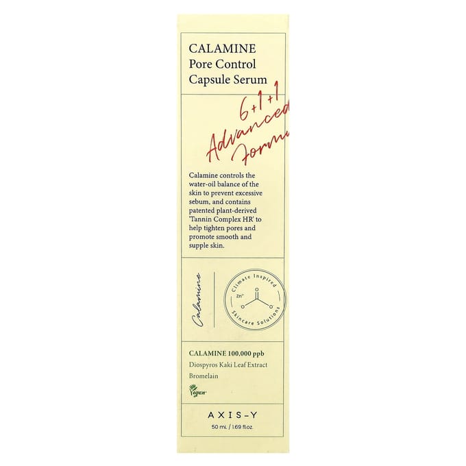 AXIS-Y Sérum Capsules Contrôle des Pores à la Calamine 50ml Soin Visage pour les Pores
