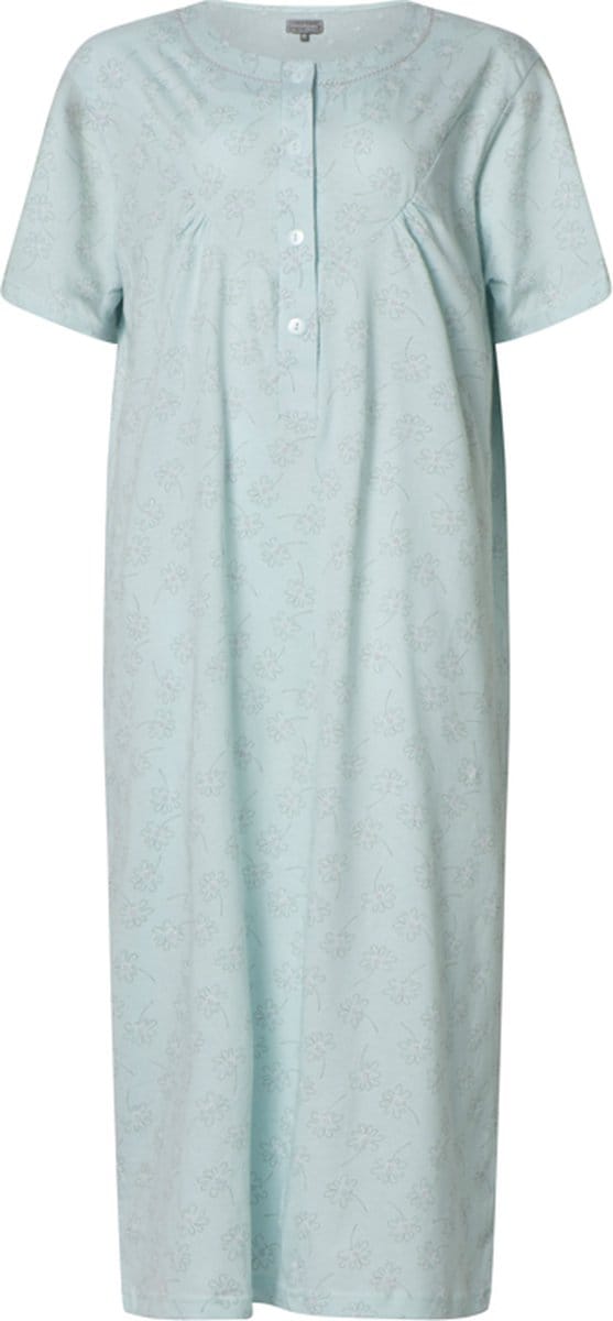 Cocodream - dames nachthemd 614624 - korte mouw - blauw - maat M