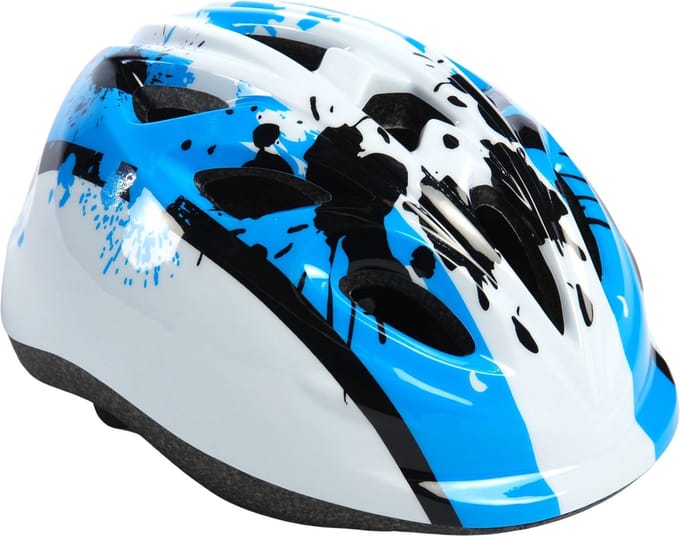 Volare Kinder Fietshelm - XS - Blauw Wit - 47-51 cm - extra klein model