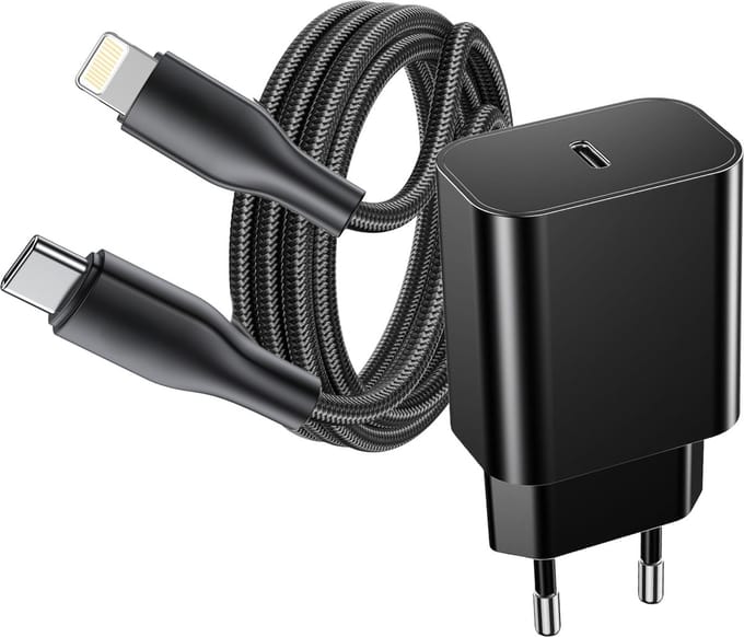 Snellader Set geschikt voor iPad en iPhone - Oplader - 2 Meter