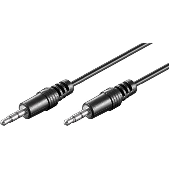 Goobay Audio-aansluitkabel AUX, 3,5 mm stereo, CU, jackplug 3,5 mm-stekker (3-pins, stereo) > Jackplug 3,5 mm-stekker (3-pins, stereo)