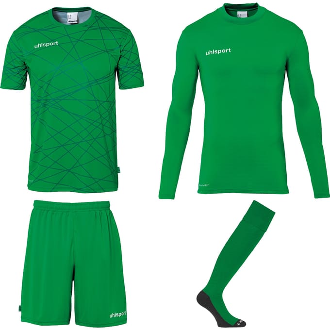 Uhlsport Prediction Goalkeeper Bundle Green - Keepershandschoenen - Maat M