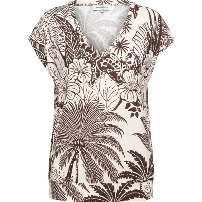 &Co Woman &co women top lucia choco duo chocolate multi
