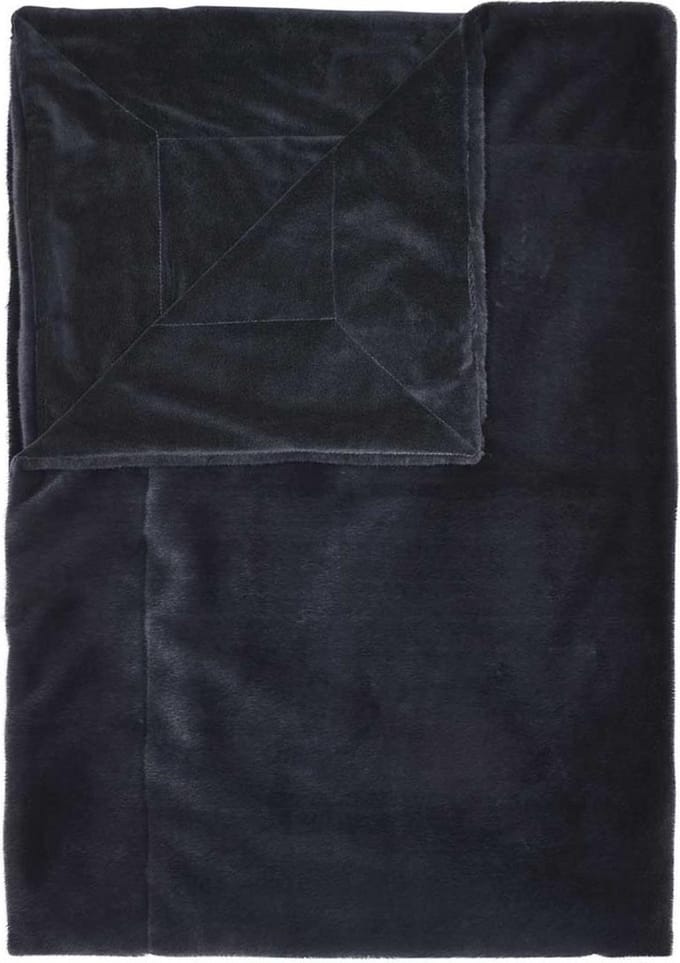 Essenza Furry Plaid Nightblue - 150x200 cm