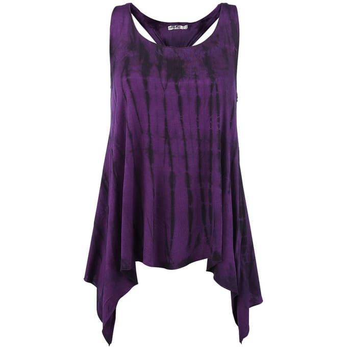 Innocent Top - Tye Dye - S tot M - voor Vrouwen - lila