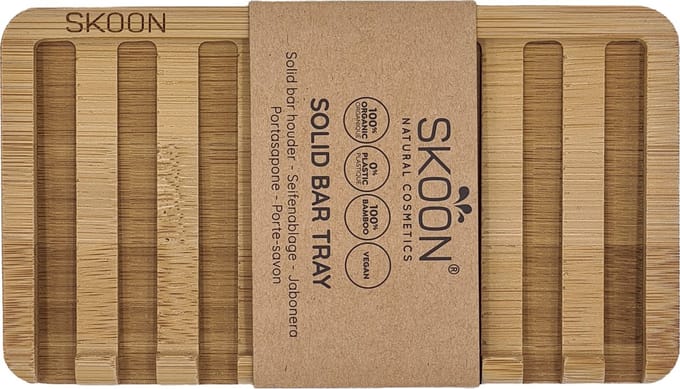 Skoon Solid bar tray - 2 bar - all bamboo 1 Set