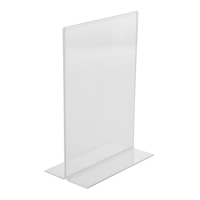 Olympia A5 plexi menukaarthouder / folderhouder recht A5 - 14,8 x 21 cm - Houder voor flyer & menu - Menuhouder