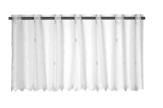 Elbersdrucke Bistro Gordijn Sun Valley 48x150 cm wit transparant