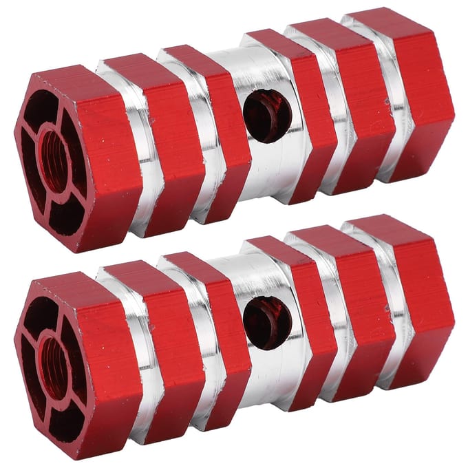2 stuks Fietspegs Duurzaam Stevig Draagbaar Antislip Ontwerp Fietsaccessoires voor MountainbikenRood red